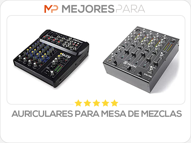 auriculares para mesa de mezclas