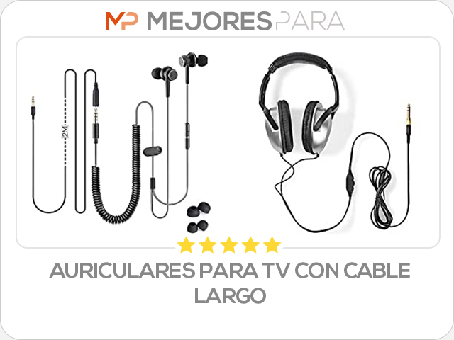 auriculares para tv con cable largo