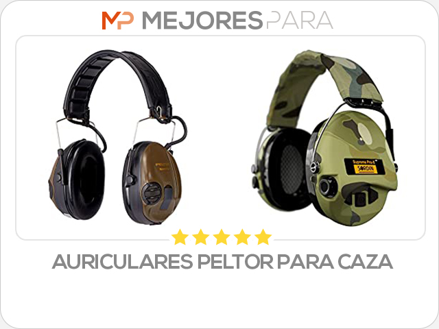 auriculares peltor para caza