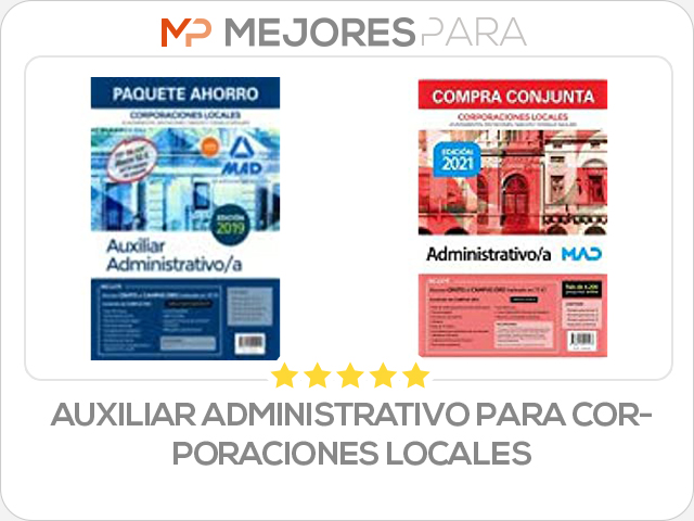 auxiliar administrativo para corporaciones locales