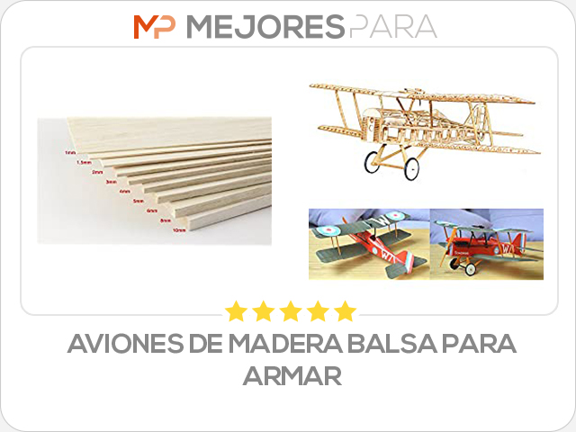 aviones de madera balsa para armar