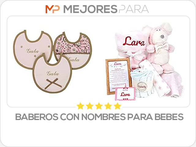 baberos con nombres para bebes