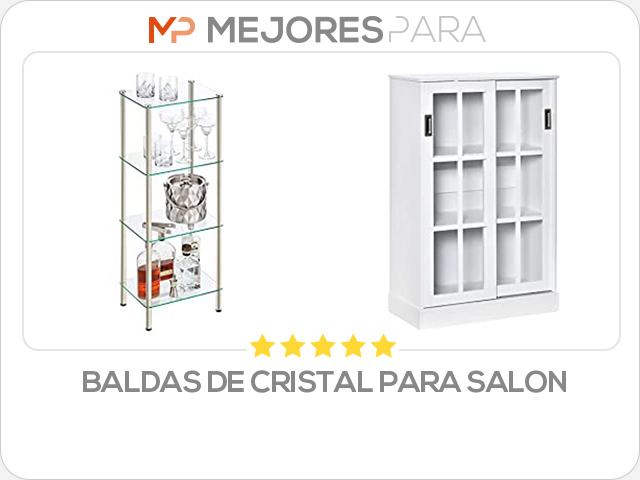 baldas de cristal para salon