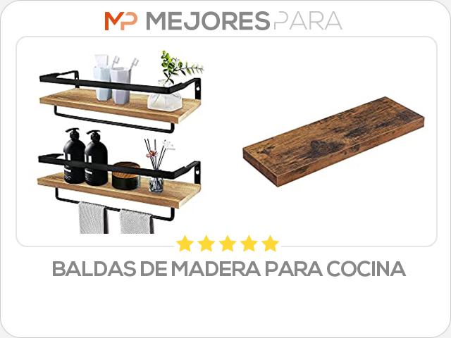 baldas de madera para cocina