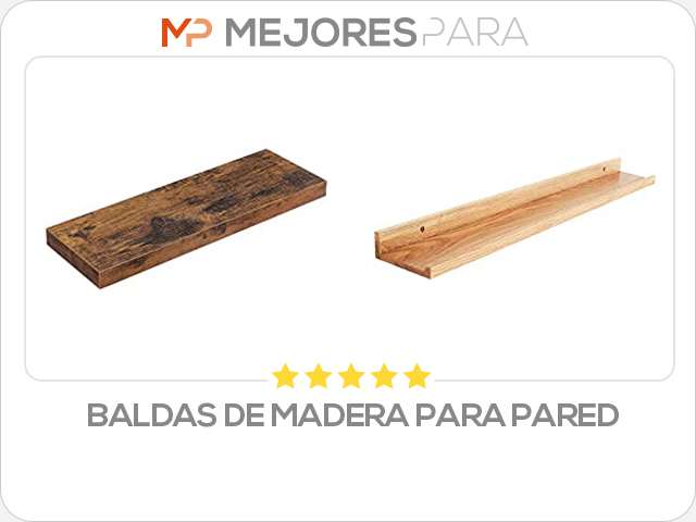 baldas de madera para pared