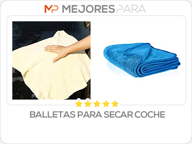 balletas para secar coche