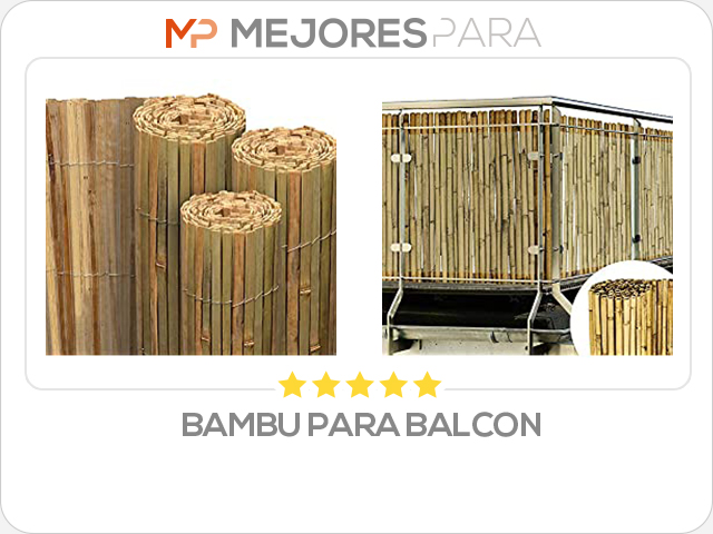 bambu para balcon