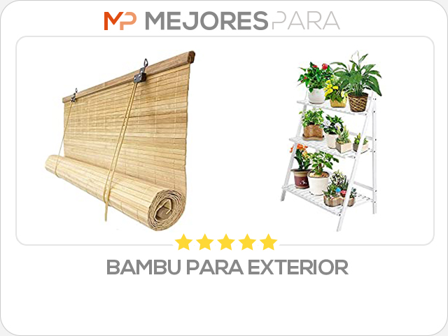 bambu para exterior