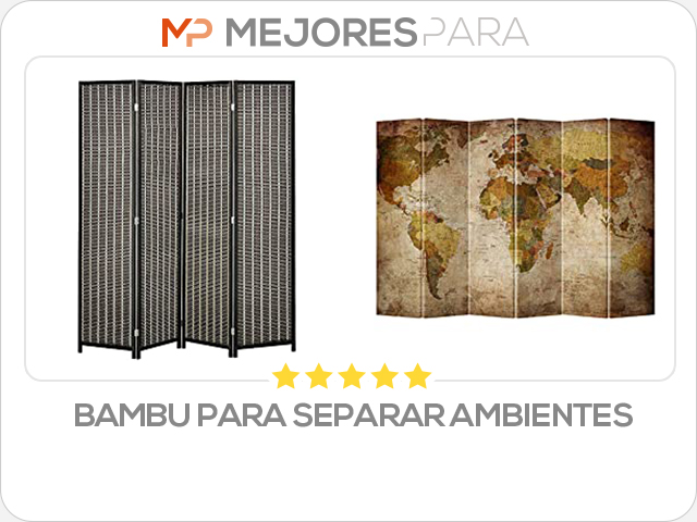 bambu para separar ambientes