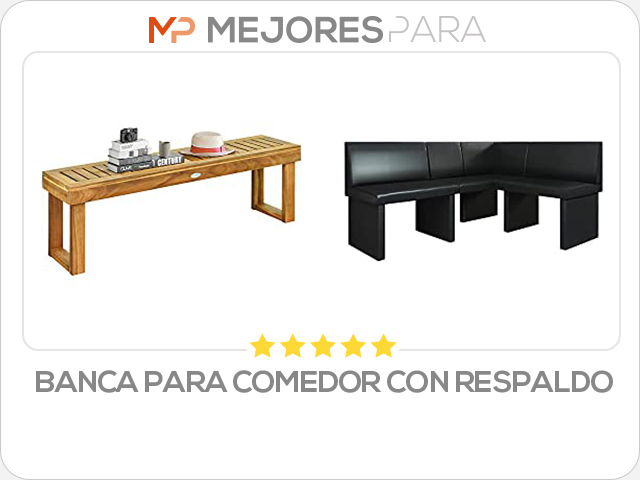 banca para comedor con respaldo