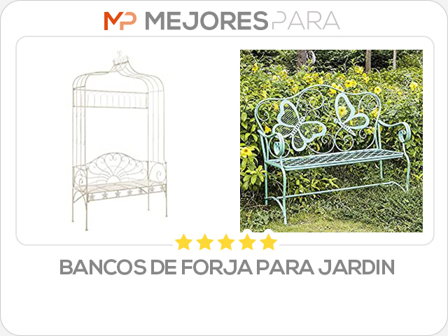 bancos de forja para jardin