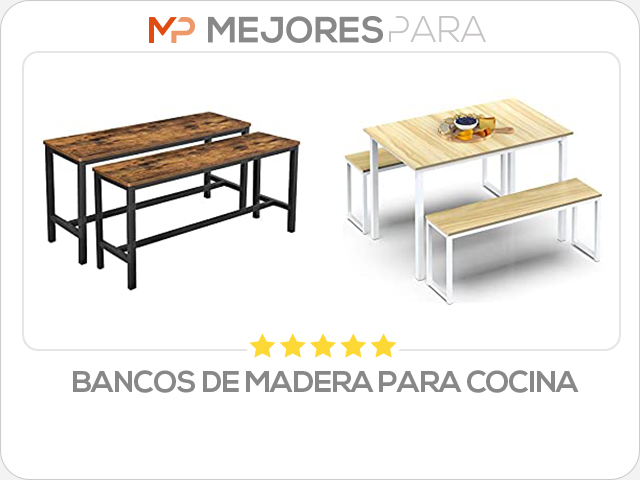 bancos de madera para cocina