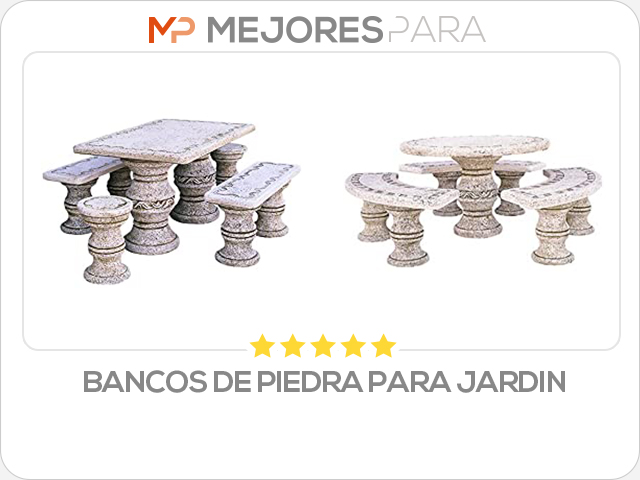 bancos de piedra para jardin