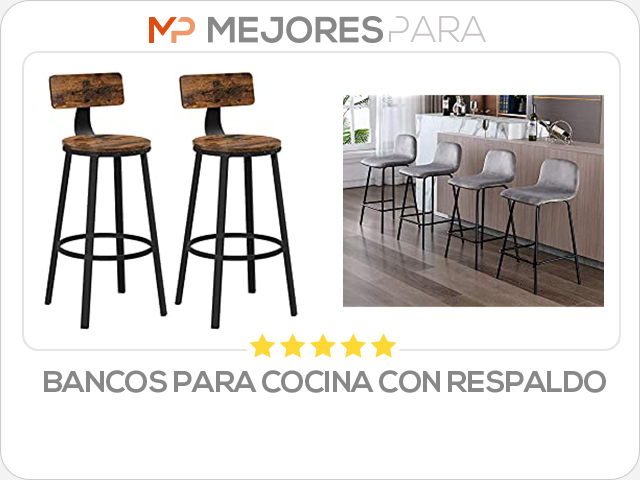 bancos para cocina con respaldo