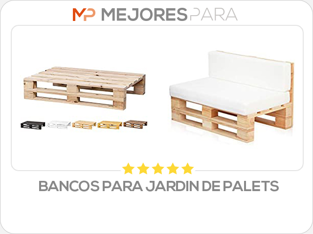 bancos para jardin de palets