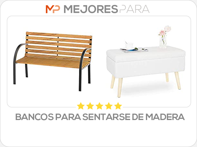 bancos para sentarse de madera