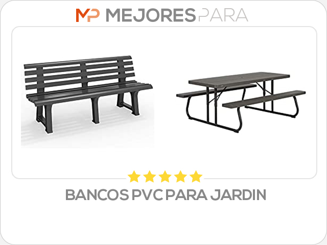 bancos pvc para jardin