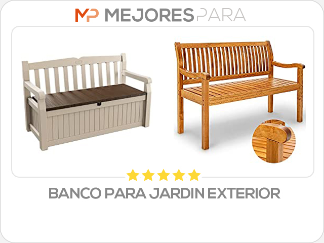 banco para jardin exterior