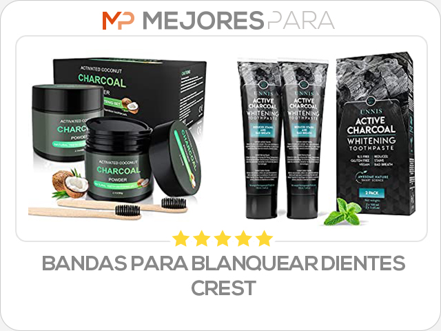 bandas para blanquear dientes crest