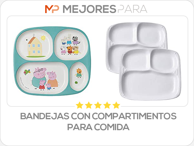 bandejas con compartimentos para comida