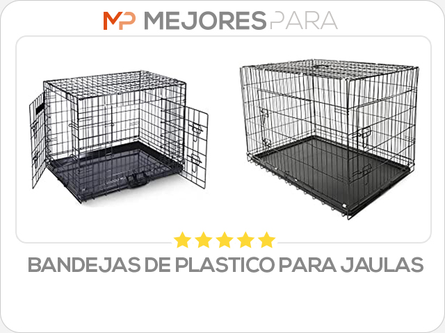 bandejas de plastico para jaulas