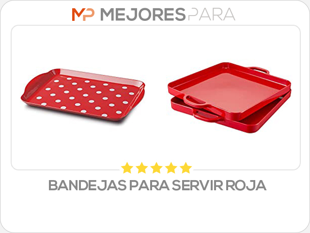 bandejas para servir roja