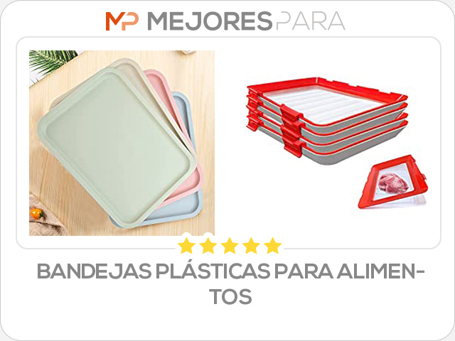 bandejas plásticas para alimentos