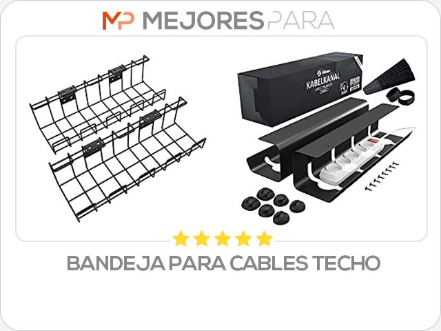 bandeja para cables techo