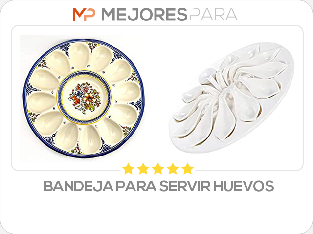 bandeja para servir huevos