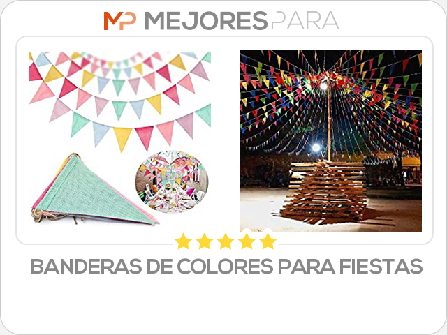 banderas de colores para fiestas