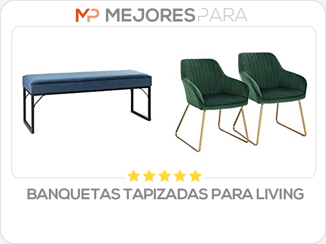 banquetas tapizadas para living