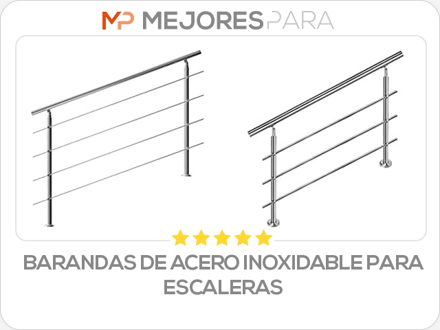 barandas de acero inoxidable para escaleras