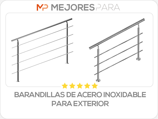 barandillas de acero inoxidable para exterior