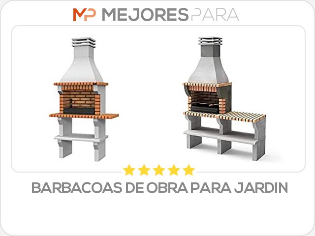 barbacoas de obra para jardin