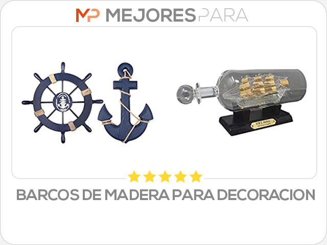 barcos de madera para decoracion