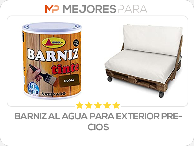 barniz al agua para exterior precios