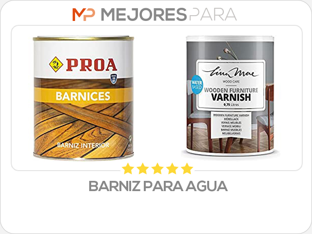 barniz para agua