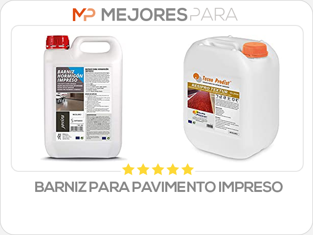 barniz para pavimento impreso