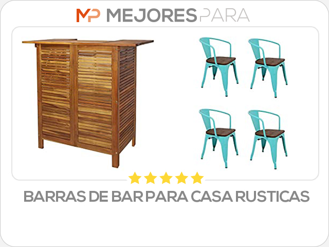 barras de bar para casa rusticas