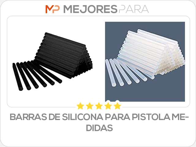 barras de silicona para pistola medidas