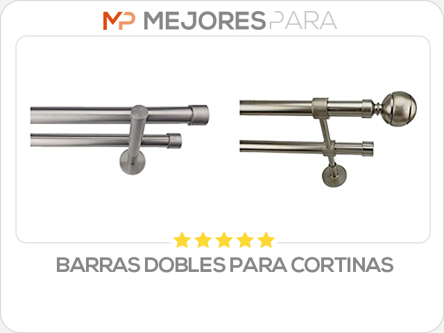 barras dobles para cortinas