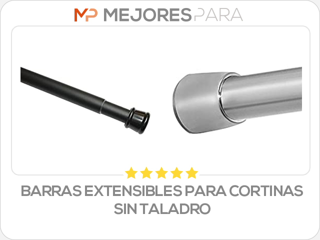 barras extensibles para cortinas sin taladro