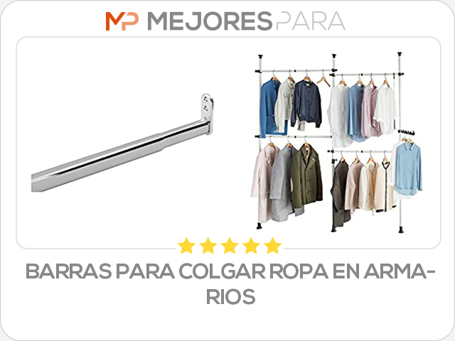 barras para colgar ropa en armarios