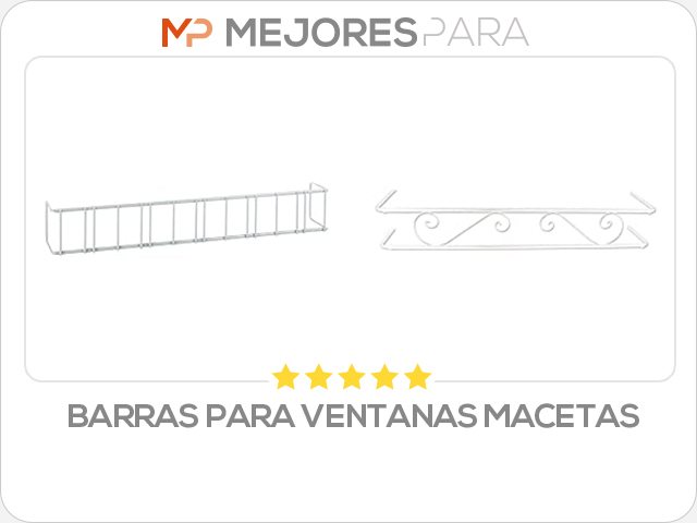 barras para ventanas macetas