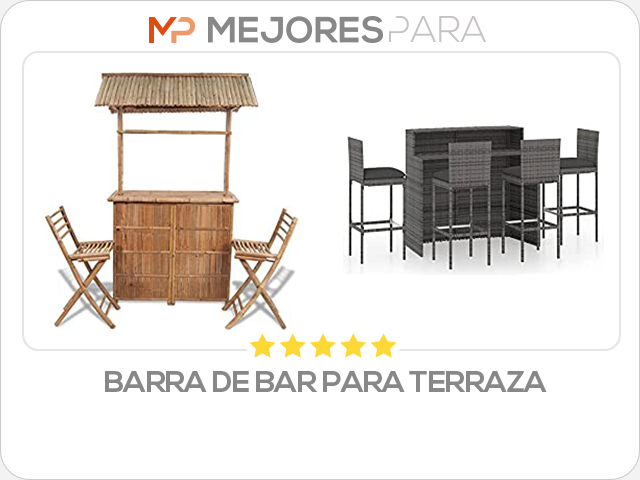 barra de bar para terraza