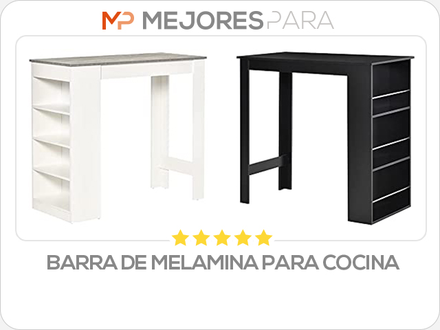 barra de melamina para cocina