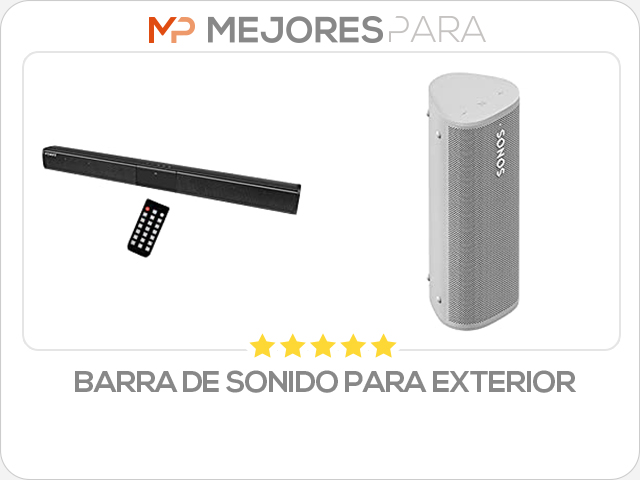 barra de sonido para exterior