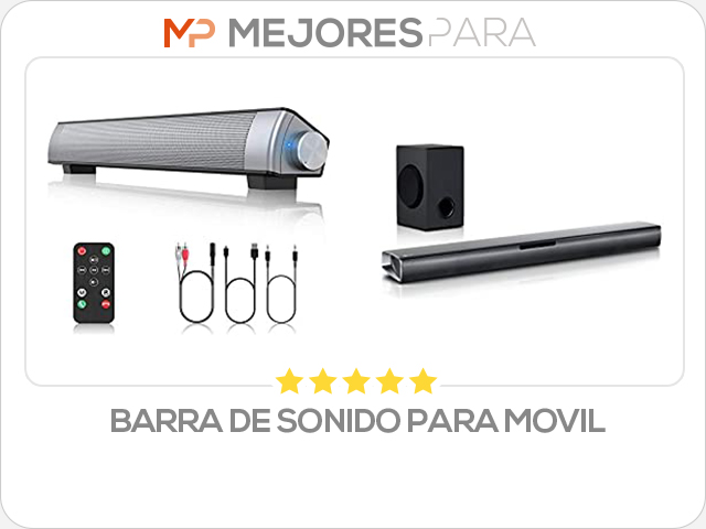 barra de sonido para movil