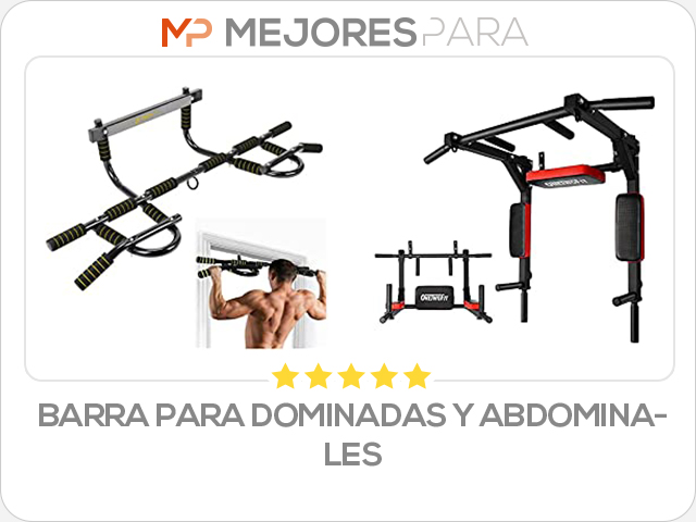 barra para dominadas y abdominales