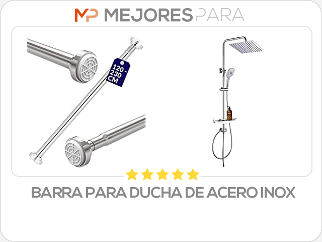 barra para ducha de acero inox